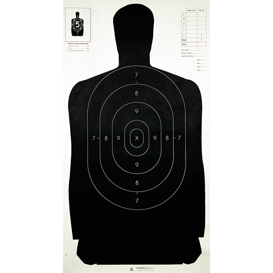 CHAMP TARGET B27 POLICE SILHOUETTE 100 PK - Hunting Accessories